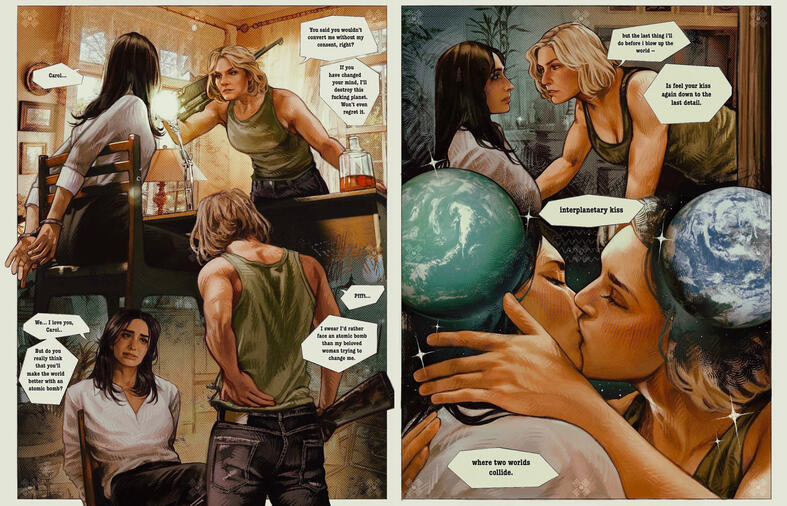 Pluribus comic sheet